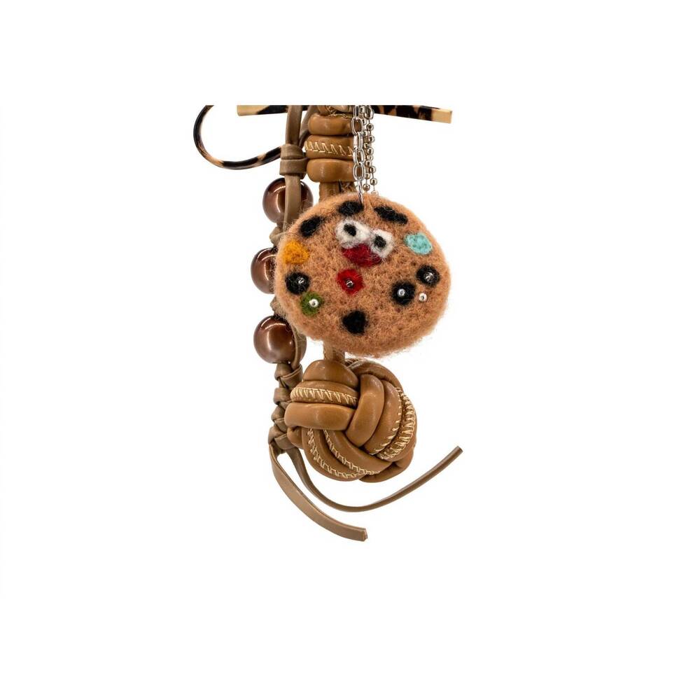 NEW LIKE DREAMS women's cookin' cookies bag charm in beige